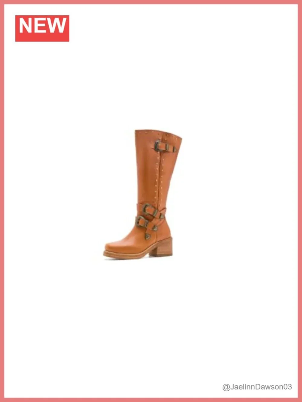 Dingo Women's Leather Round Toe Zippered Over The Knee Boots Mid Heel